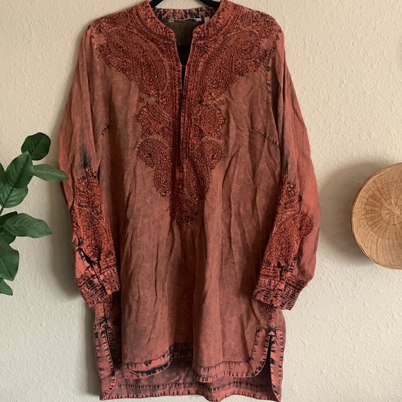 Soft surroundings embroidered tunic - Picture 1 of 8